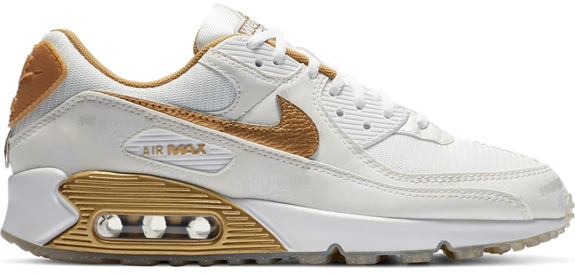 Nike Air Max 90 Worldwide White Gold (W 