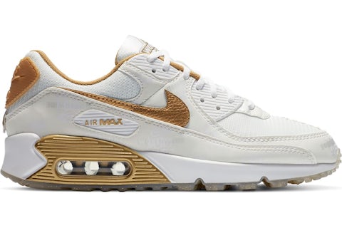 Nike Air Max 90 Worldwide White Gold Women s DA1342 170 GB