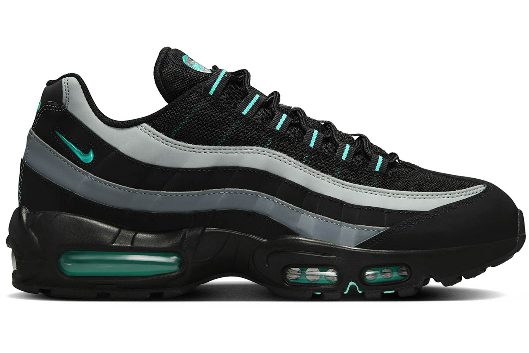 Nike Air Max 95 Black Aurora Green Men's - HV6062-001 - GB