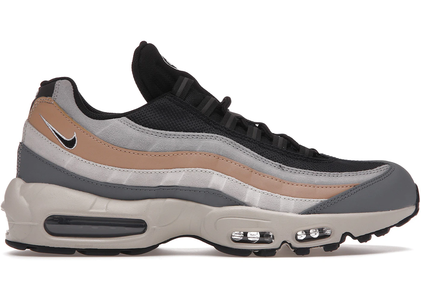 Nike Air Max 95 Black Beige Grey Men's - DC9412-002 - US