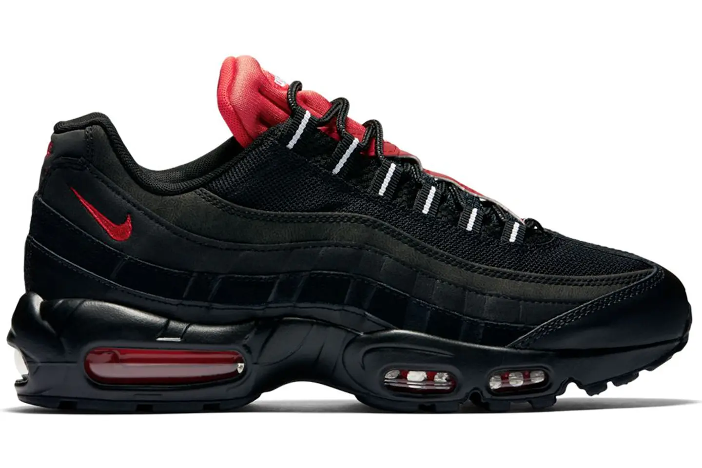Nike Air Max 95 Black Challenge Red Men's - 749766-016 - US