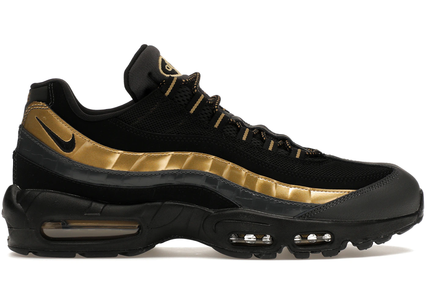 Nike Air Max 95 en negro y dorado metalizado Hombre 538416-007 ES