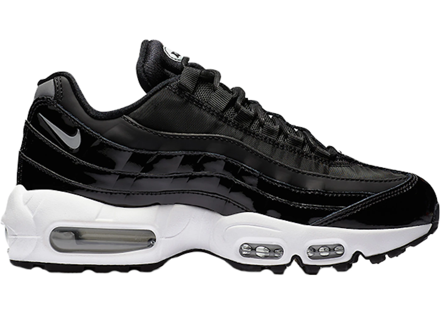 Black patent nike trainers best sale