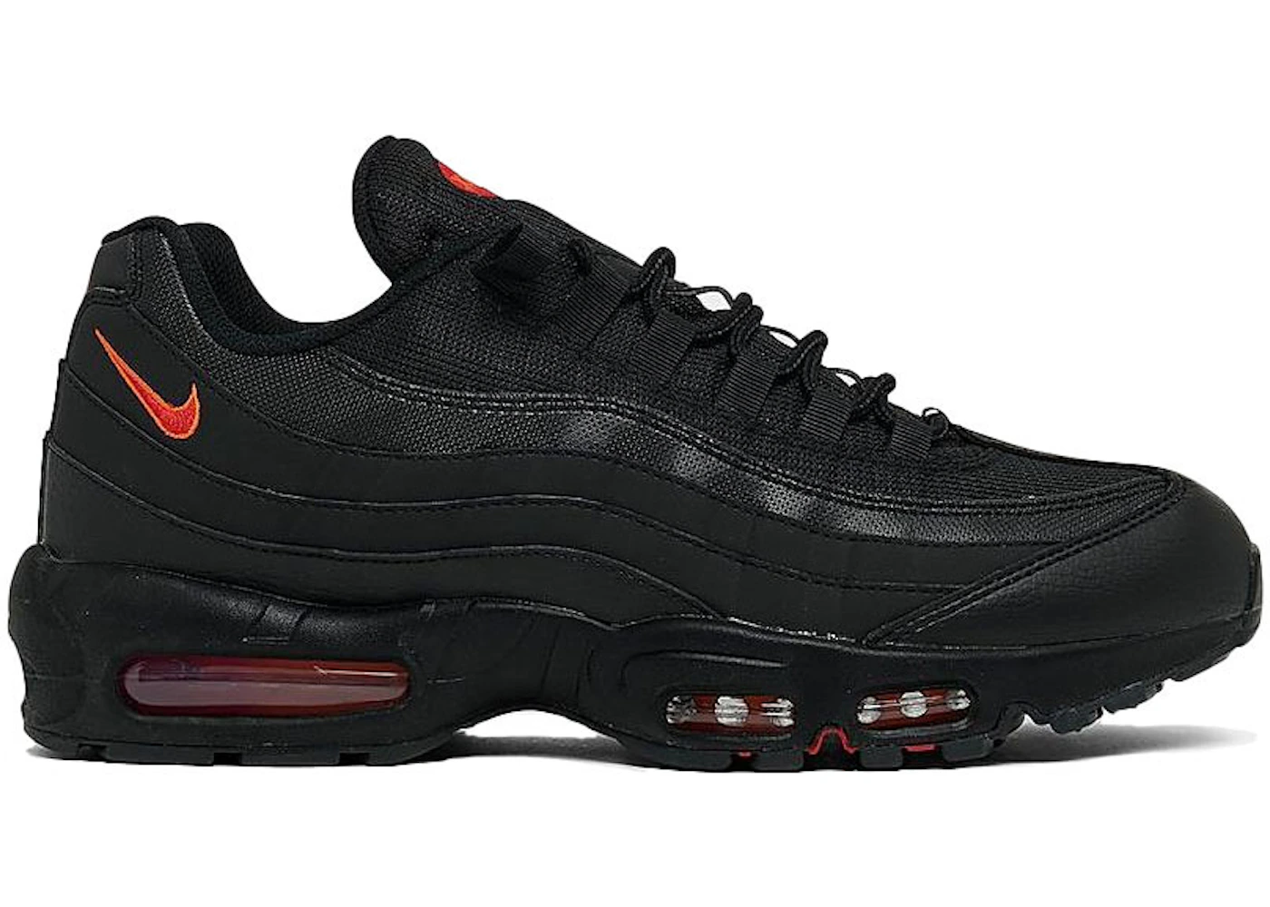 Nike Air Max 95 Black Red Orange Men's - FZ4626-002 - US