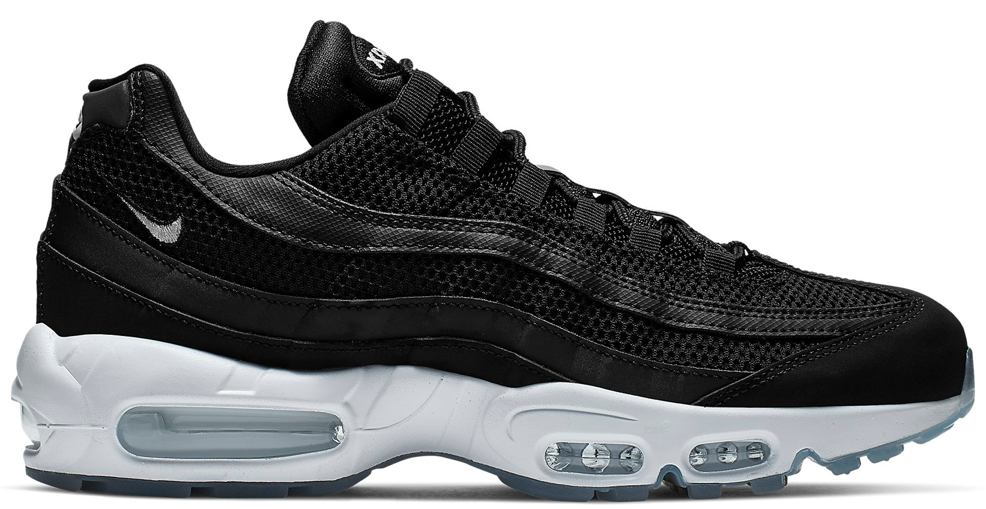 black and white air max 95