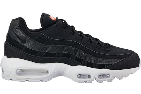 Nike Air Max 95 Black White Team Orange Herren 924478 001 DE