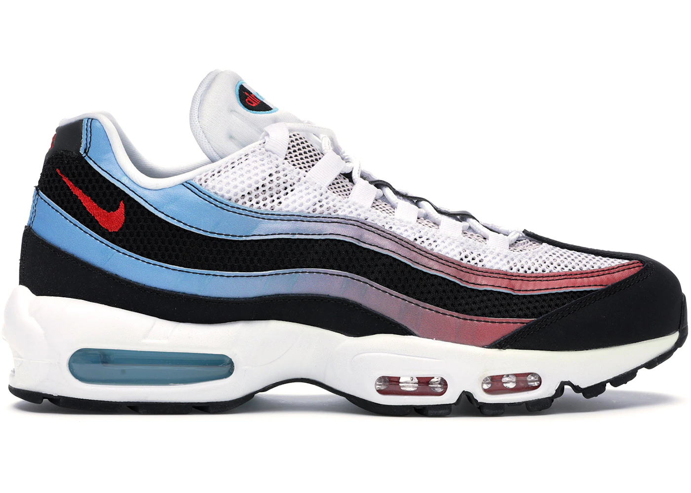 Nike air max 95 white blue red Outlet