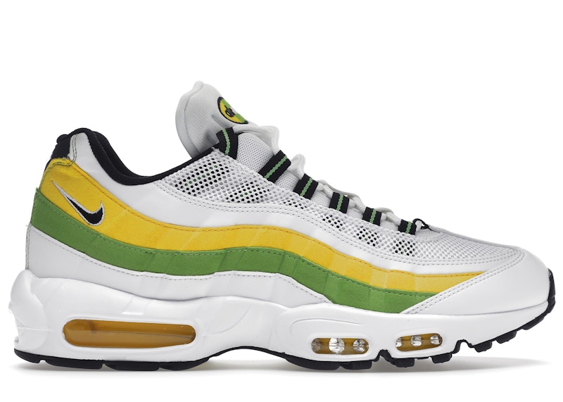 Nike Air Max 95 Essential White Green Apple Tour Yellow Men's - DQ3429-100  - US