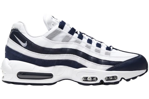 Nike Air Max 95 Essential White Midnight Navy Men's CI3705-400 US