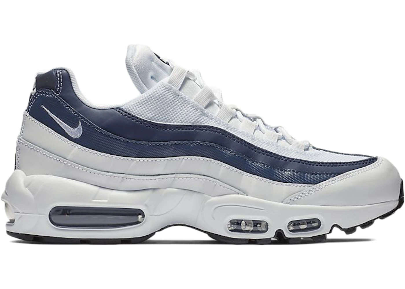 Nike air max 95 essential white and blue Clearance