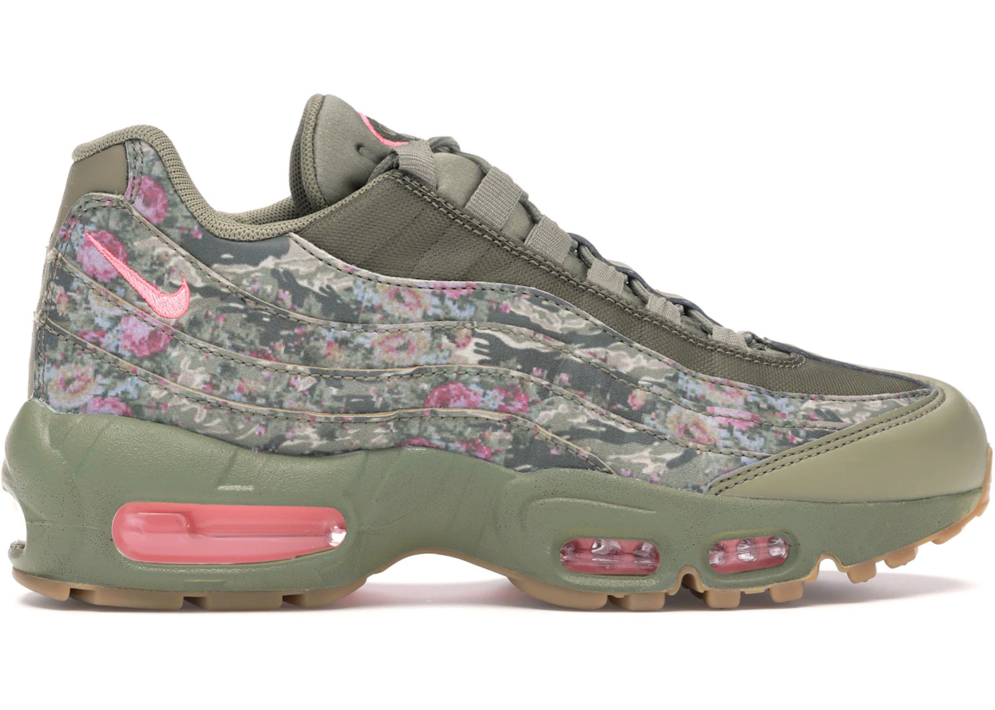 Nike Air Max 95 Floral Neutral Olive (Women's) AQ6385-200 GB
