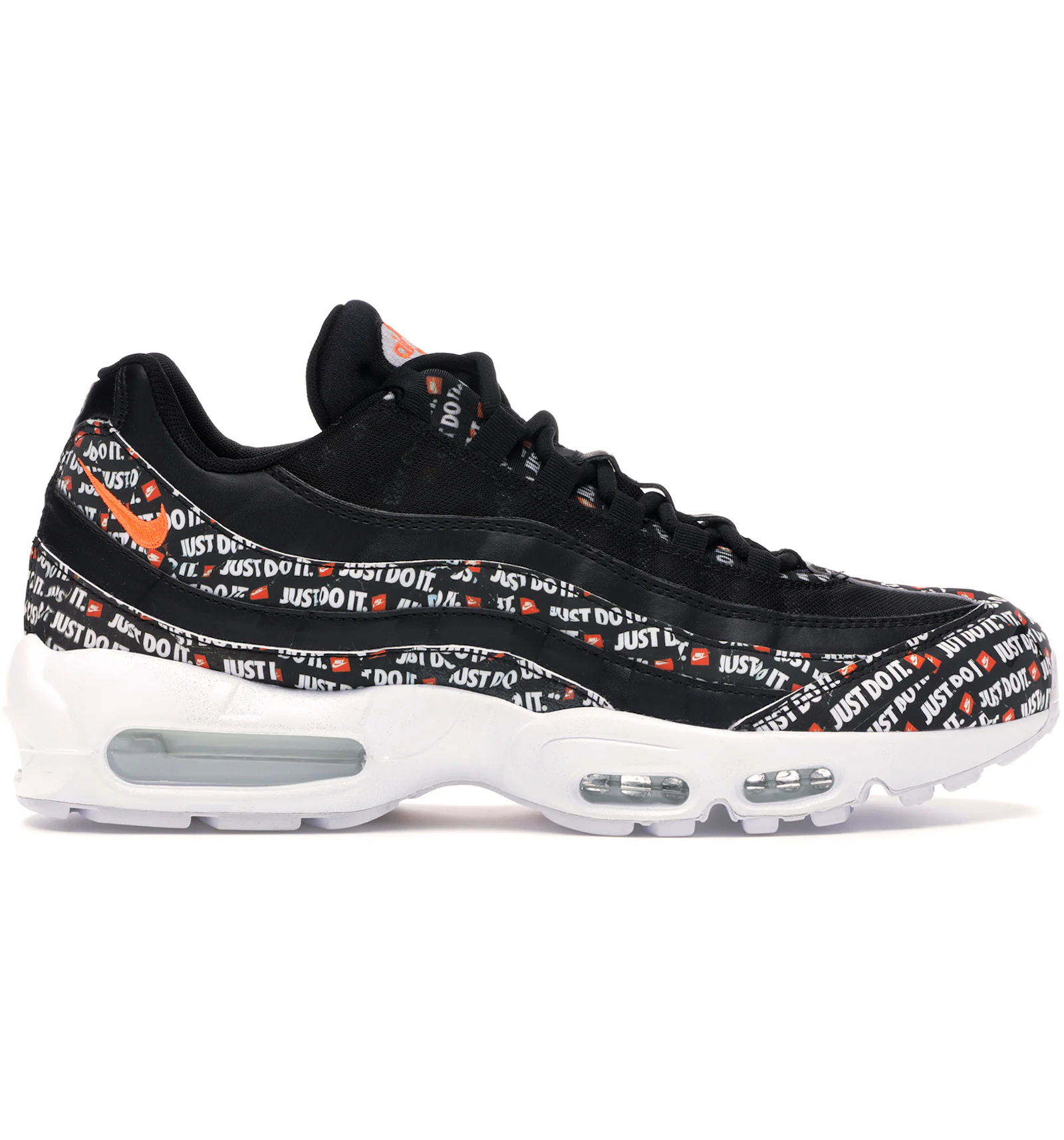 Nike just do it white and black newspaper print air max 95 Clearance