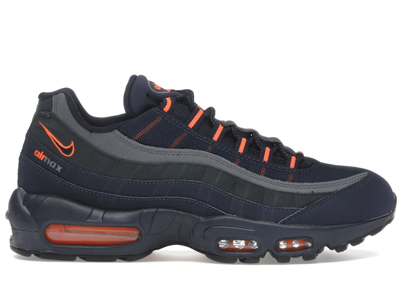 navy blue and orange air max 95