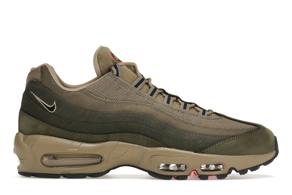 Pre-owned Nike Air Max 95 Matte Olive In Medium Olive/black-rough Green