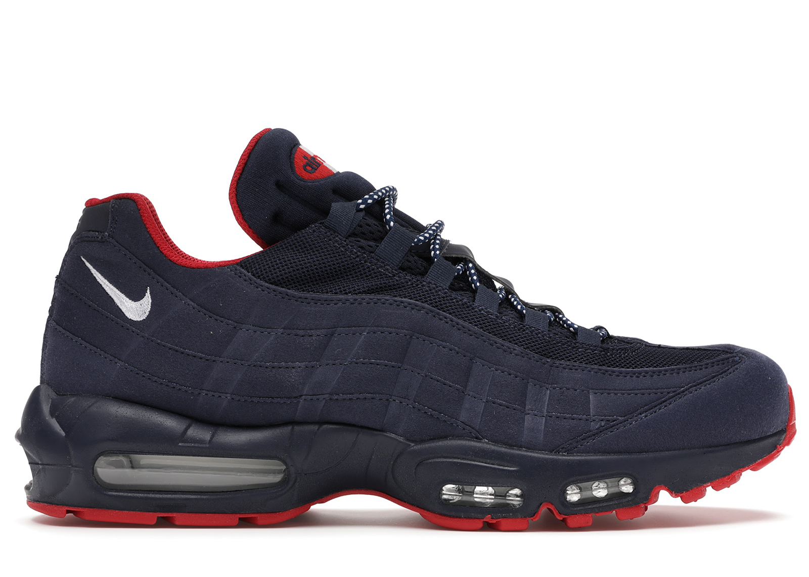 blue and red air max 95
