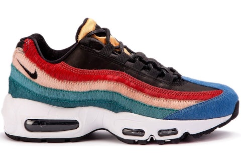 Nike Air Max 95 Multi Color Pony Hair Women s 807443 003 US