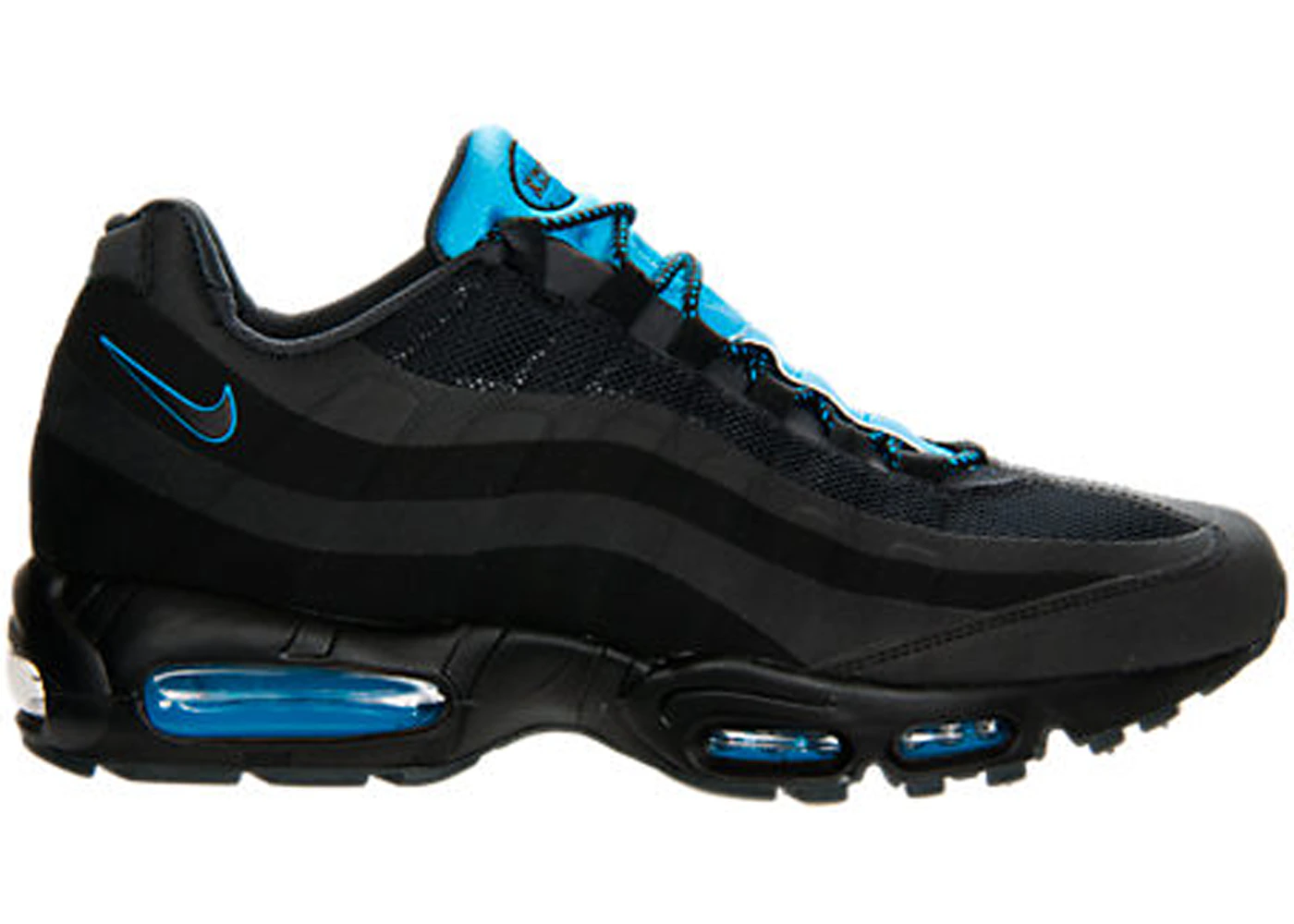 Nike air max 95 black and blue clearance