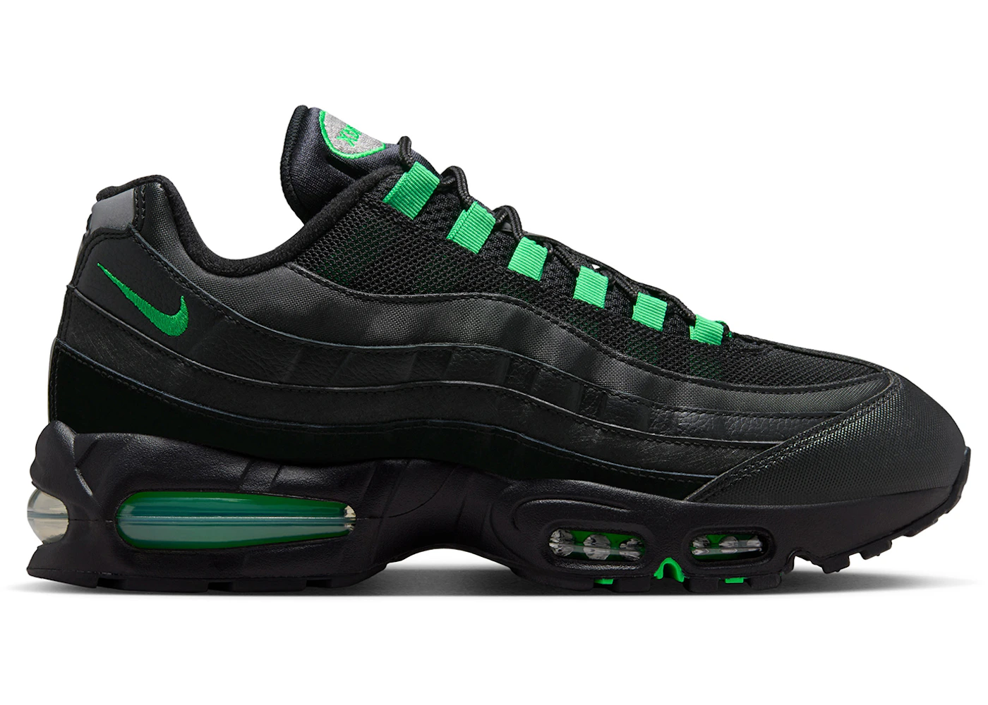 Nike Air Max 95 OG Big Bubble Black Green Shock Men's - IB1667-002 - US