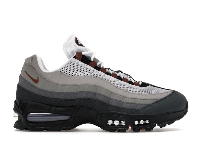 Nike Air Max 95 OG Big Bubble Fauna Brown (Women's) Sneakers in Black/White/Medium Grey