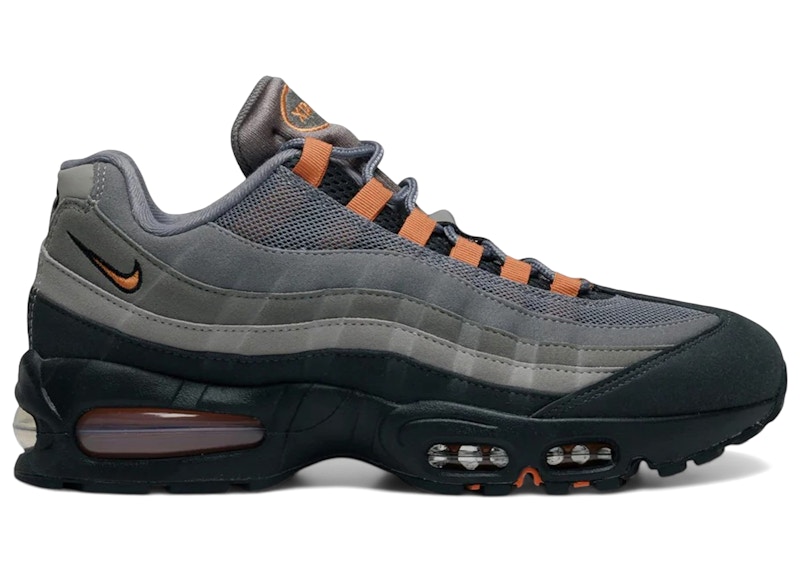 Men's Nike Air Max 95 OG Big Bubble Sneakers in Pencil Point/Hot Curry/Anthracite