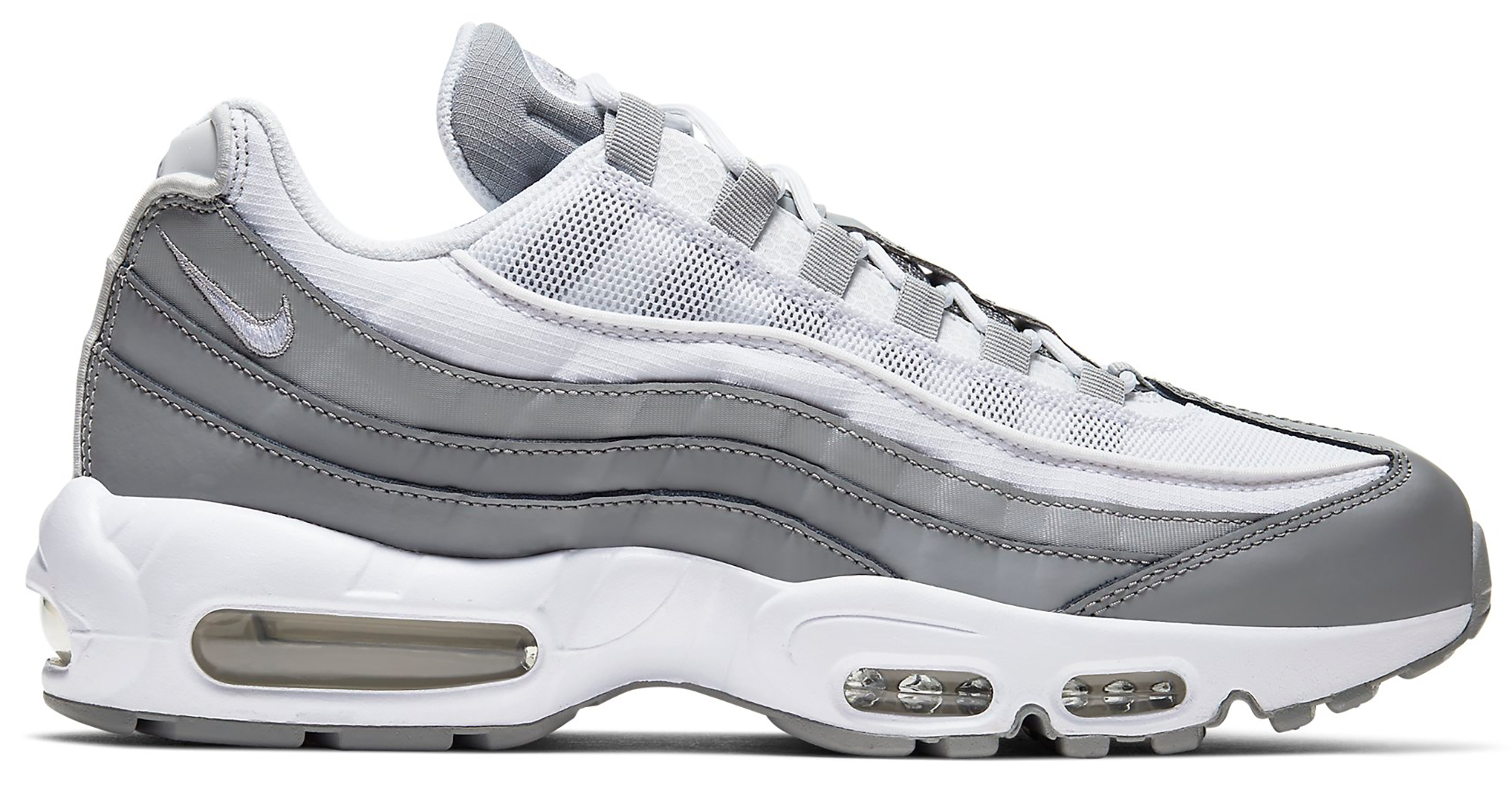 air max 95 gray and white
