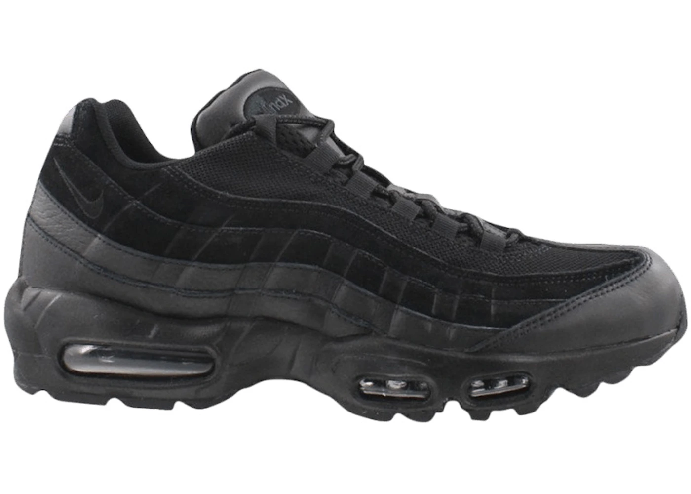Nike Air Max 95 Premium Triple Black Men's - 538416-012 - US