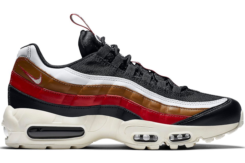 Air max 95 2025 pull tab black white