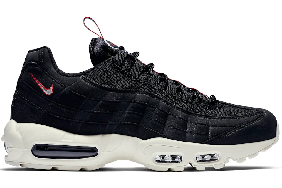 Nike air max top 95 essential black red