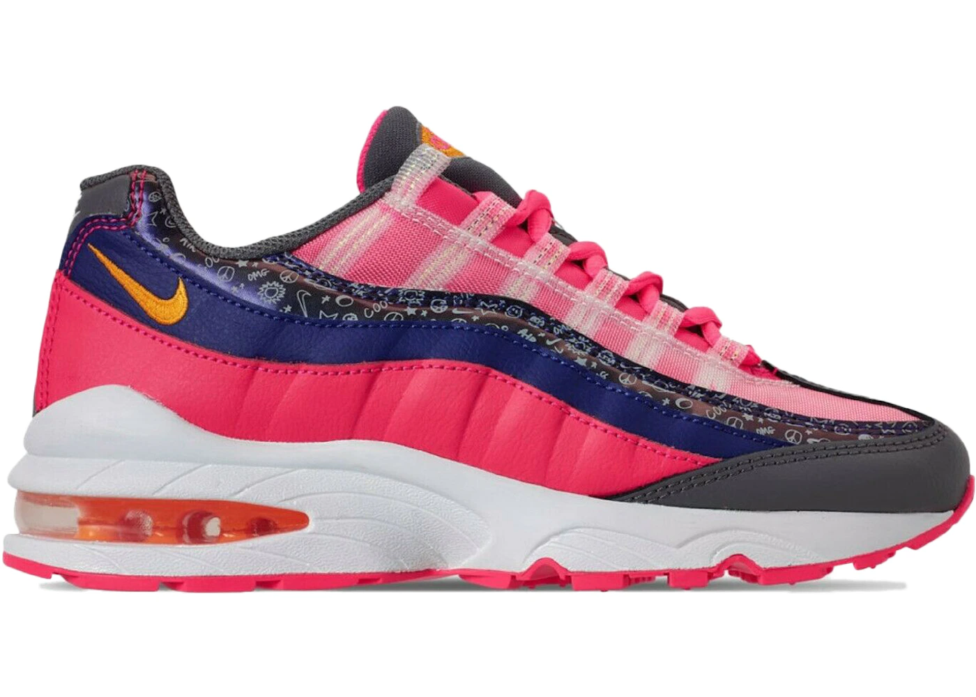 Nike air max 95 trainers artic pink racer blue f Clearance