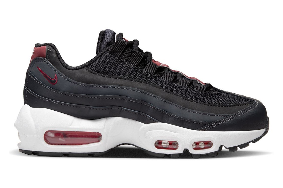 Pre-owned Nike Air Max 95 Recraft Anthracite Team Red (gs) In Anthracite/black-team Red-summit White