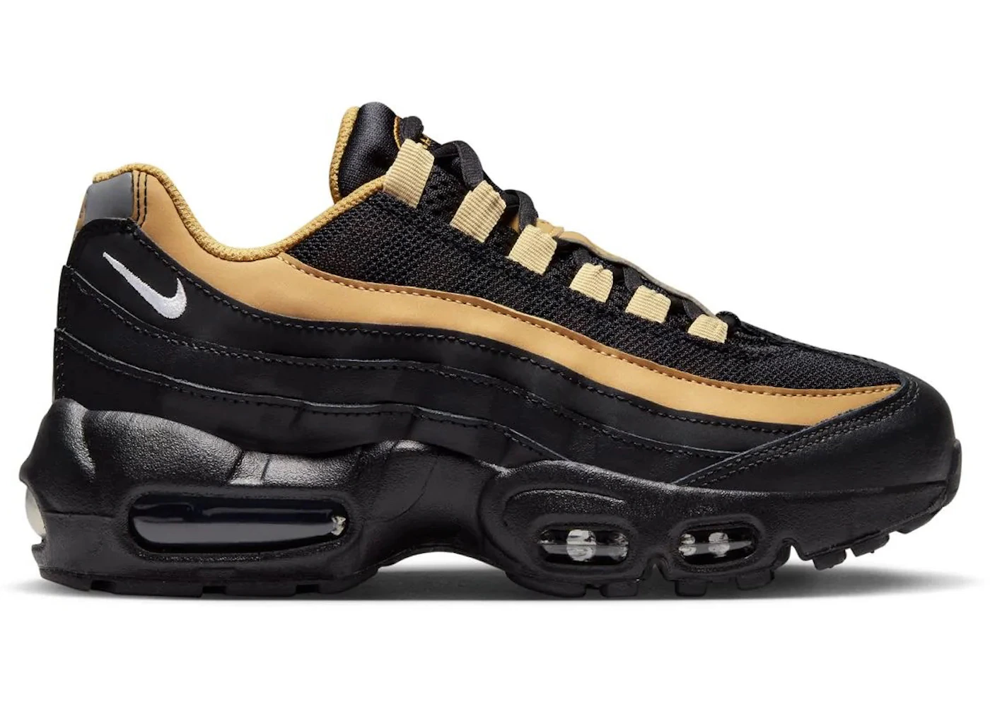 95 Recraft Nike Air Max 95 Schwarz Gold Nike Air Max 95 Zalando Shop