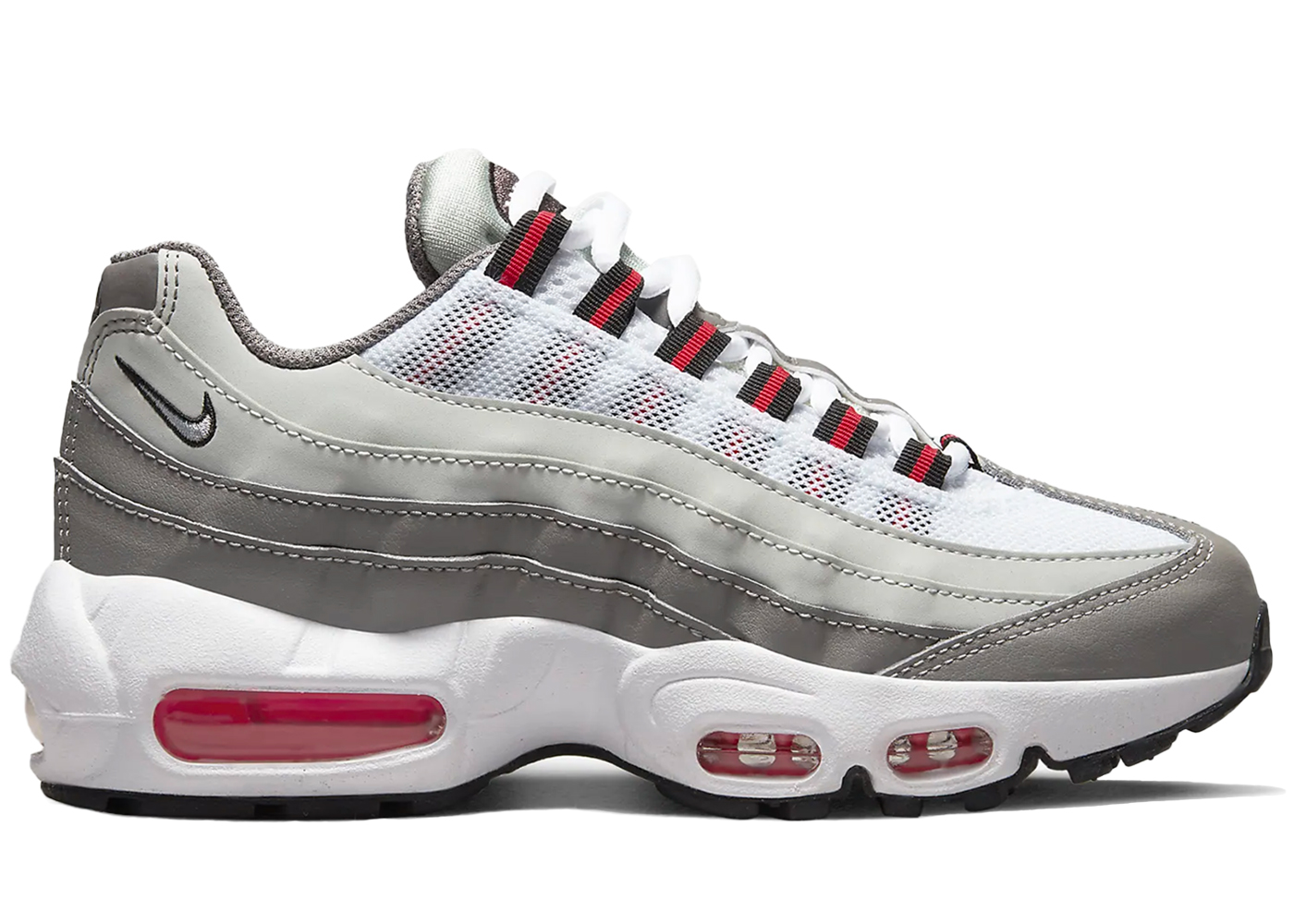 Silver and red hot sale air max 95