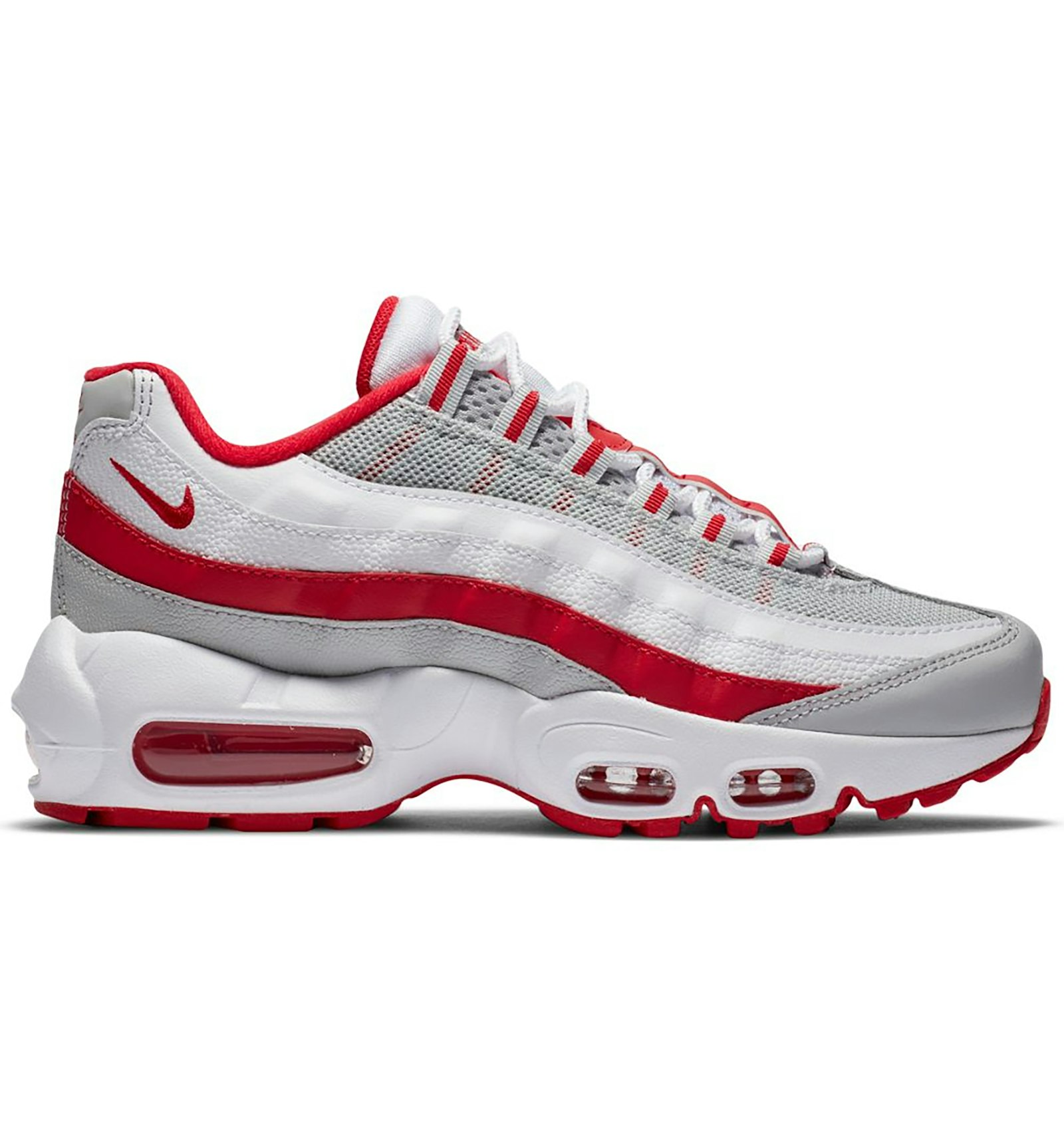 Nike Air Max 95 Recraft Grey Fog Hyper Red (GS) Kids' - CJ3906-004