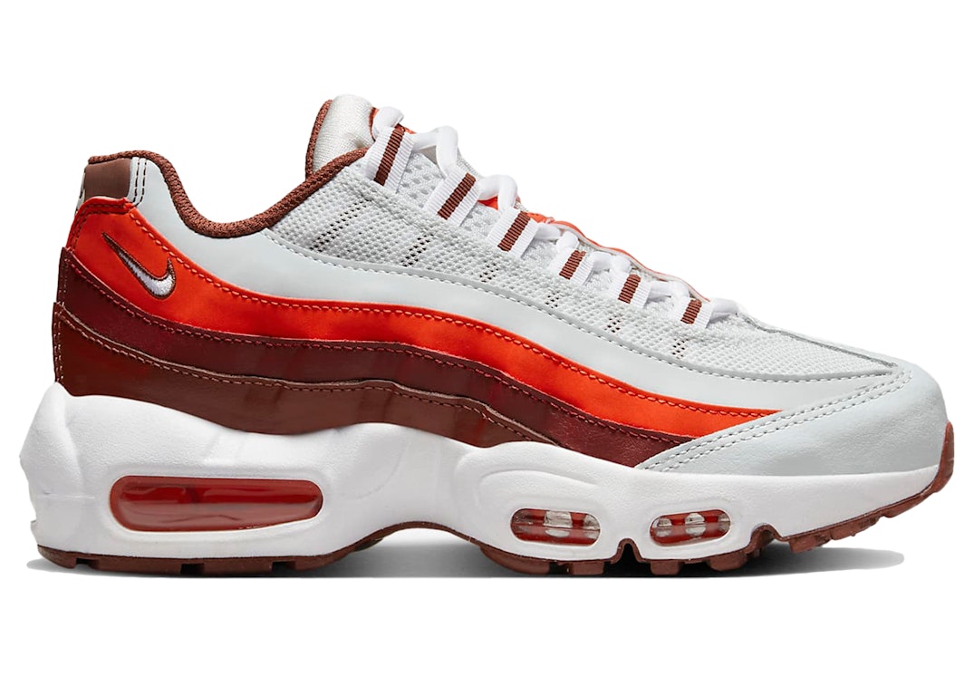 Pre-owned Nike Air Max 95 Recraft Photon Dust Picante Red (gs) In Photon Dust/dark Pony/picante Red