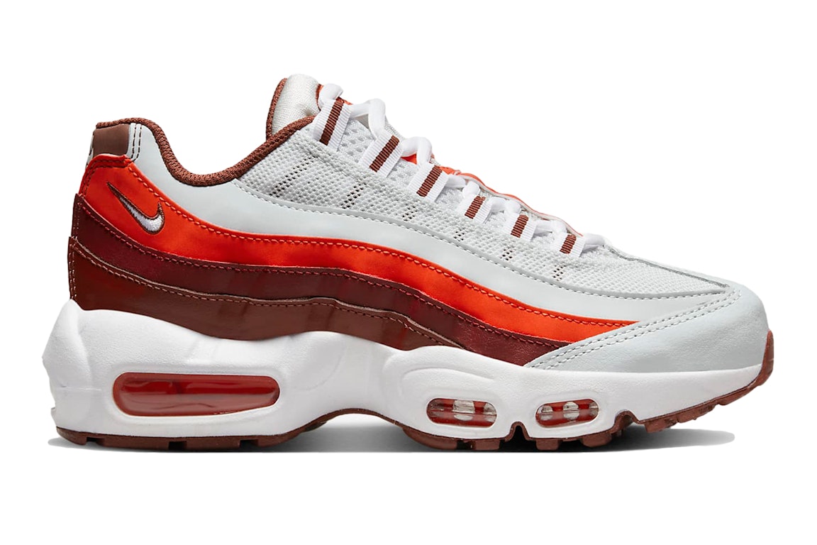 Pre-owned Nike Air Max 95 Recraft Photon Dust Picante Red (gs) In Photon Dust/dark Pony/picante Red