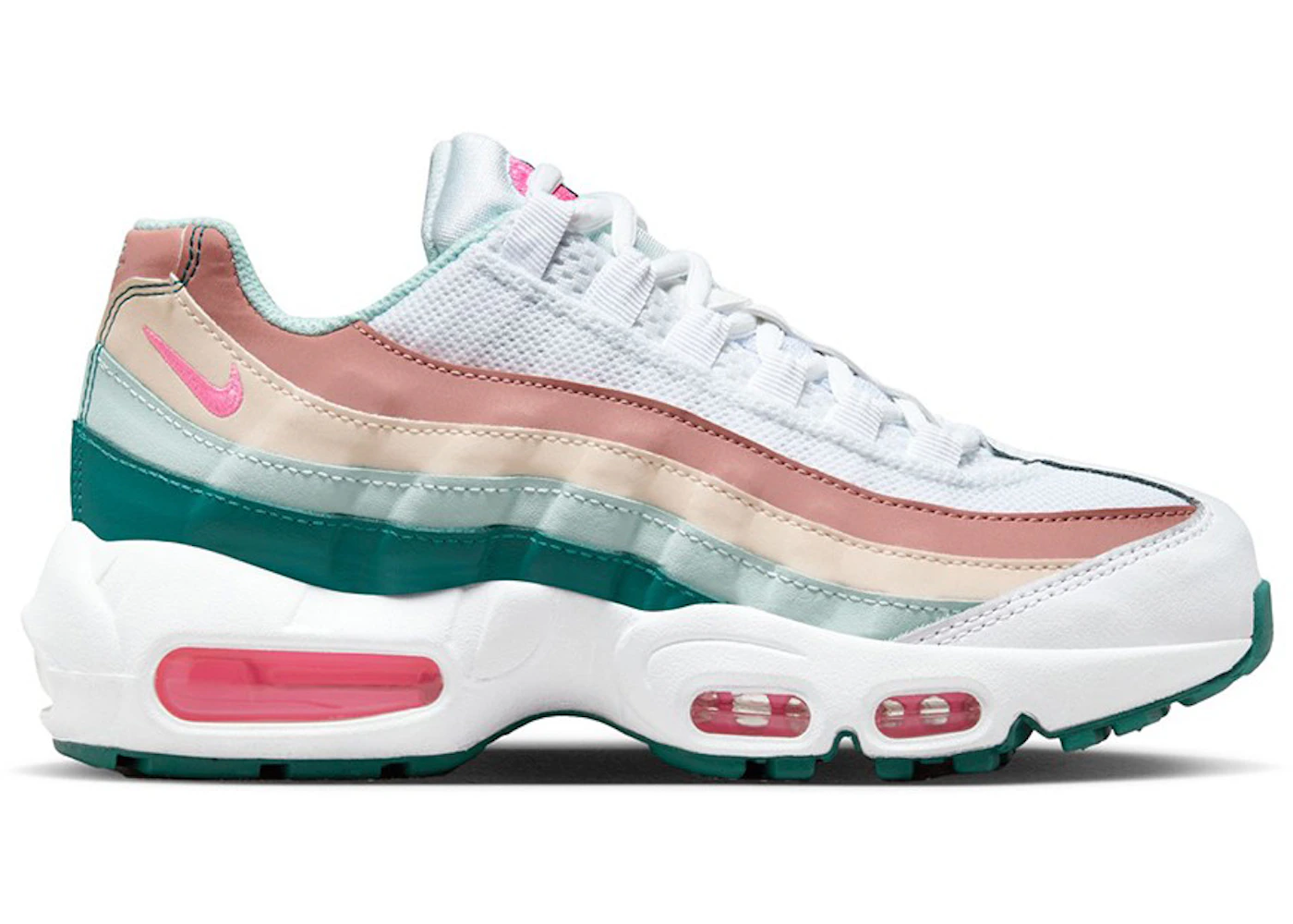 Nike air max 95 trainers artic pink racer blue f Clearance