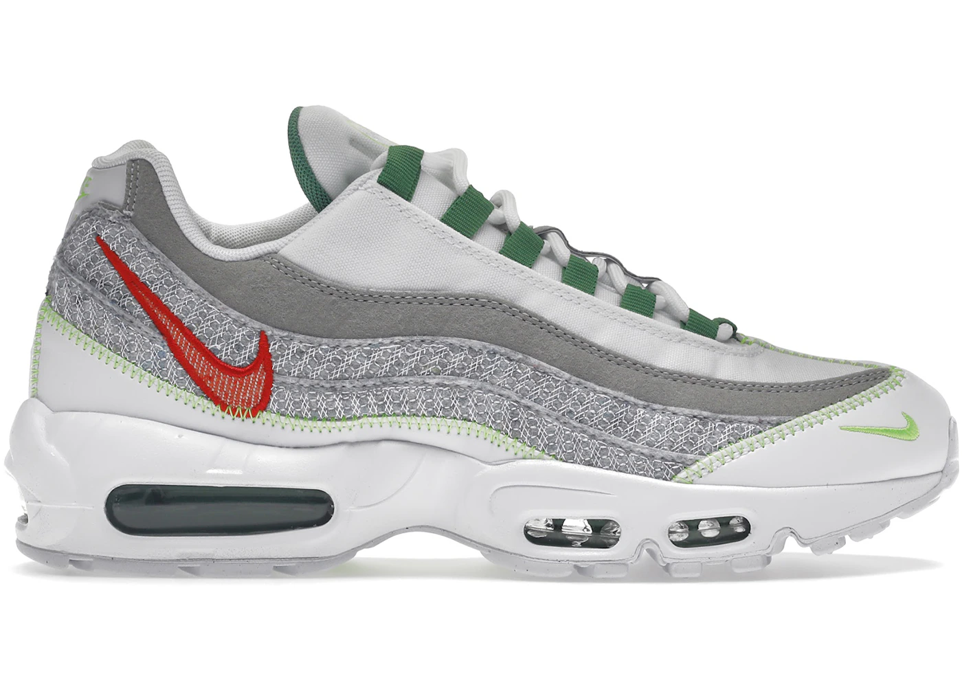 Nike Air Max 95 Recycled White Classic Green Men's - CU5517-100 - US