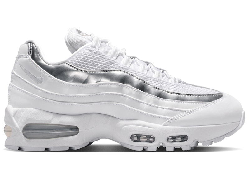 Nike Air Max 95 SE Big Bubble White Metallic Silver (Women's)