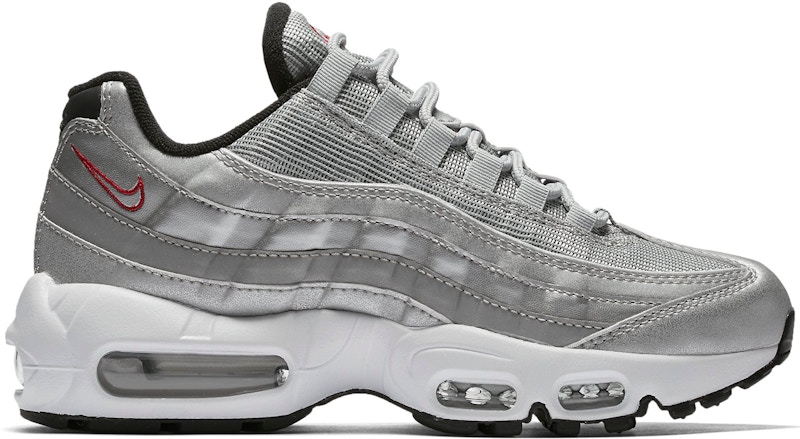 nike 95 silver