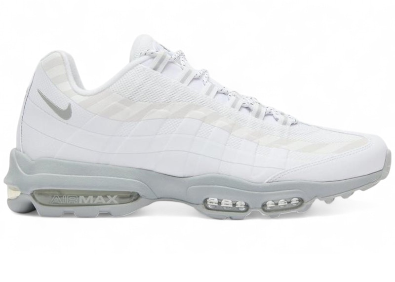 ナイス Nike Air Max 95 Ultra Caution Strip White Grey Men's