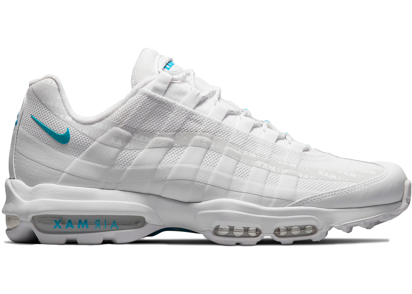 Nike Air Max 95 Ultra White Laser Blue Men's - DM2815-100 - US