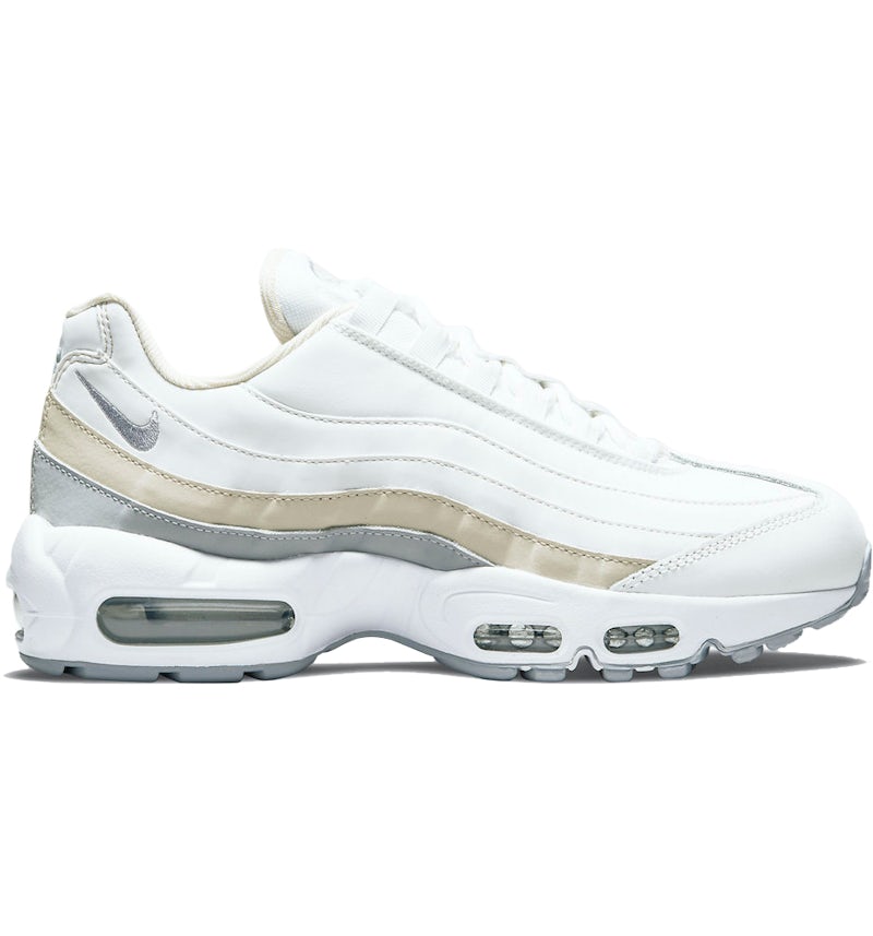 Chaussures Nike Airmax 95 Blanche Nike Air Max 95 White Beige Grey