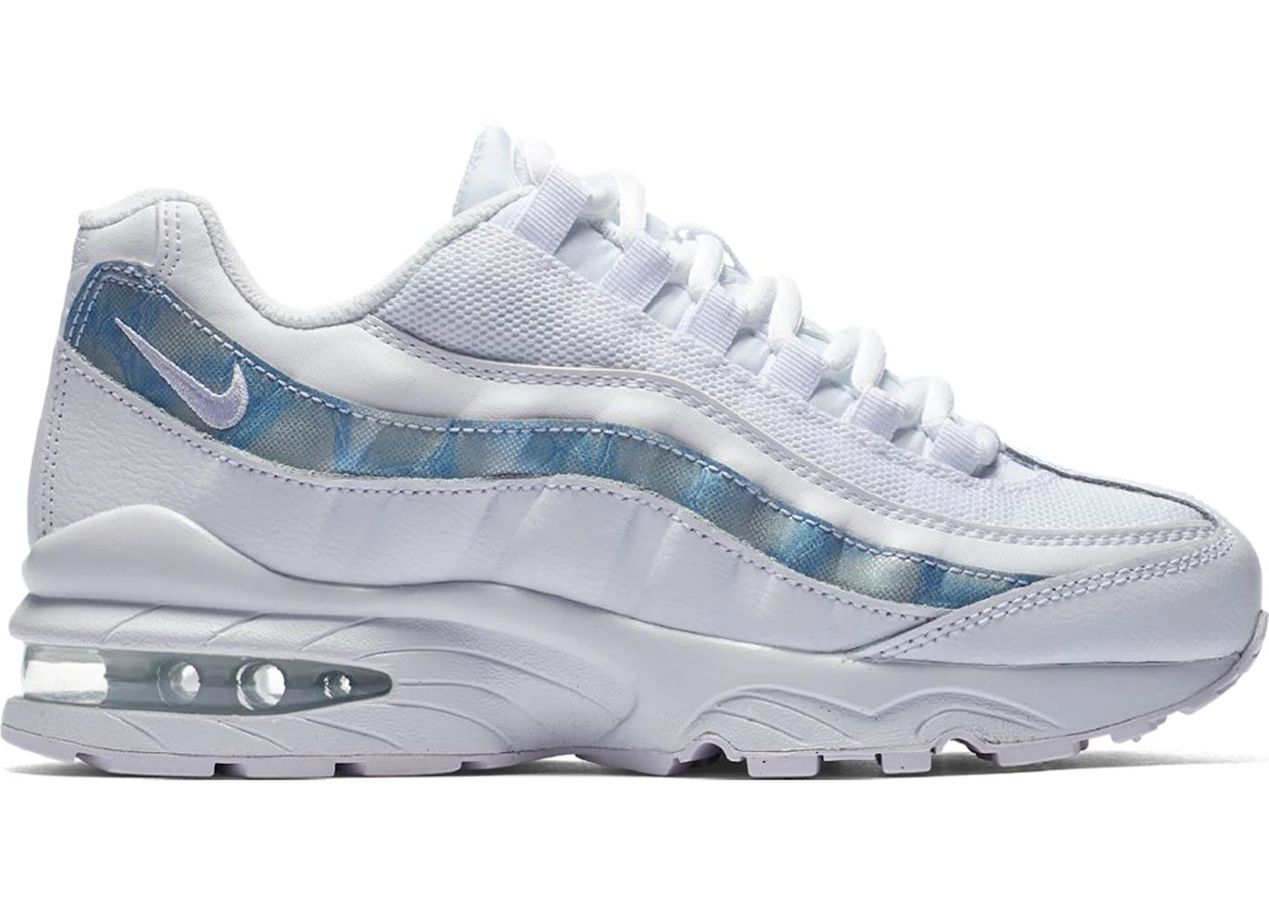 Nike air max 95 white junior deals