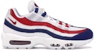 Nike Air Max 95 White Deep Royal Blue Gym Red