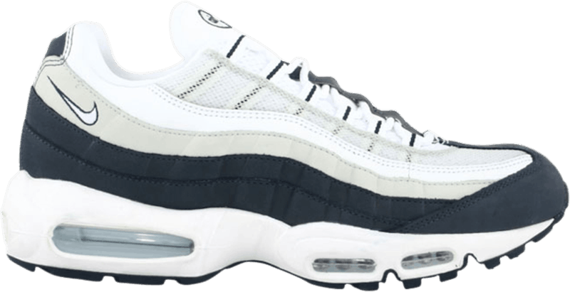 air max 95 white and navy blue