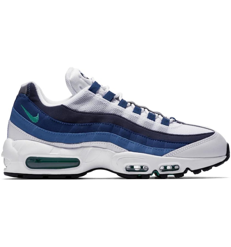 Nike Air Max 95 White Slate Blue Men's 554970-131 GB