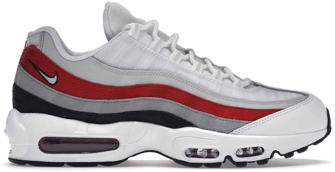 Nike Air 95 White Varsity Red Particle Men's - - US