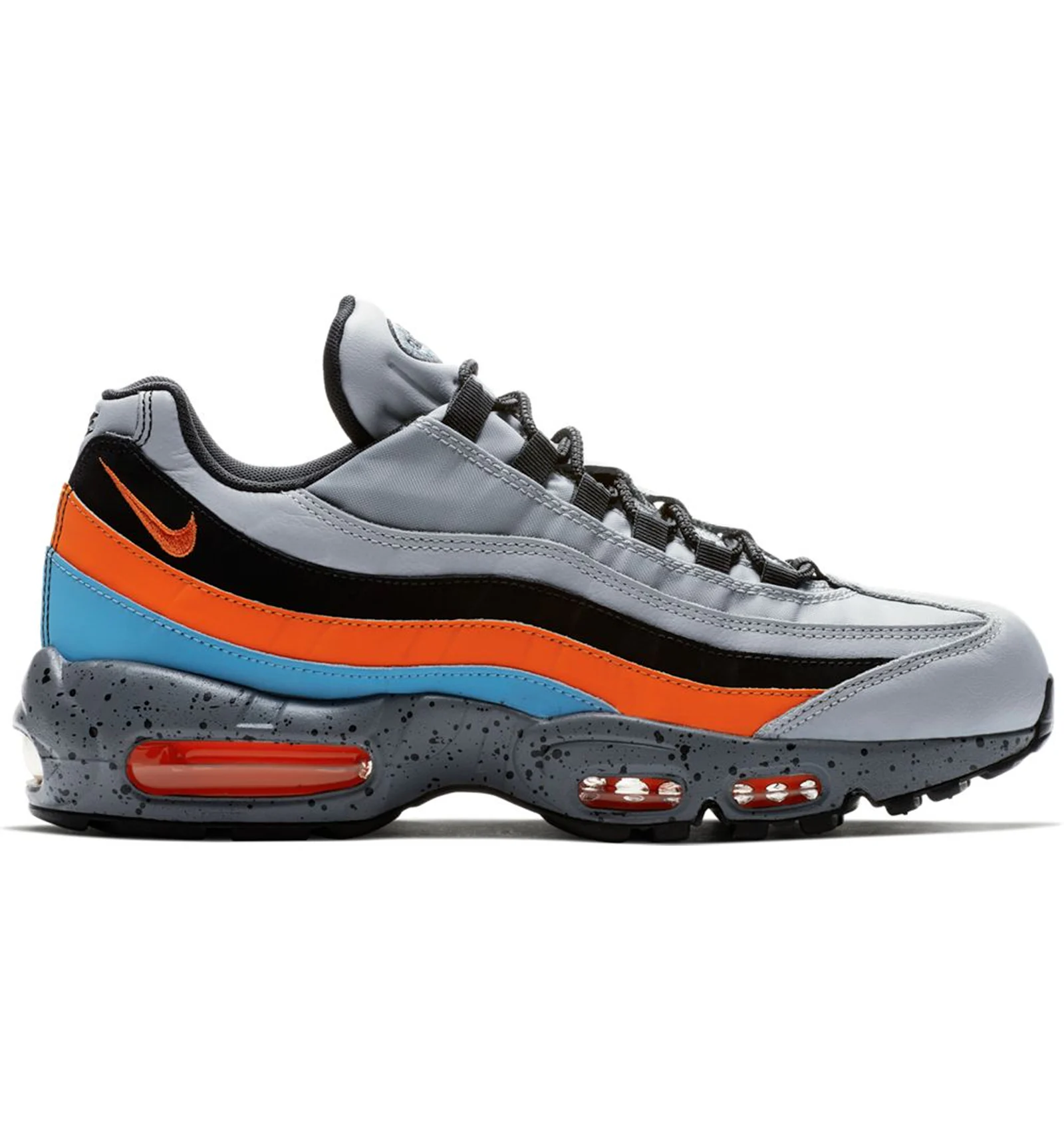 Nike Air Max 95 Wolf Grey Safety Orange Men s 538416 015 US