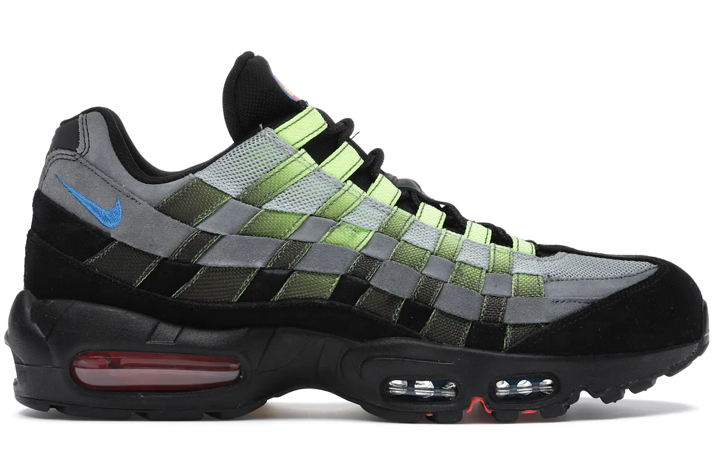 Nike Air Max 95 Woven Volt Black Men's - AQ0764-001 - US