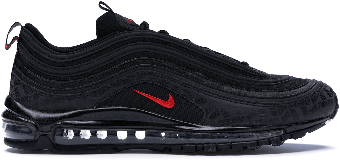 Nike Air Max 97 All-Over Print Black Red - AR4259-001